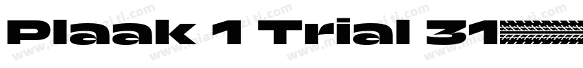 Plaak 1 Trial 31字体转换